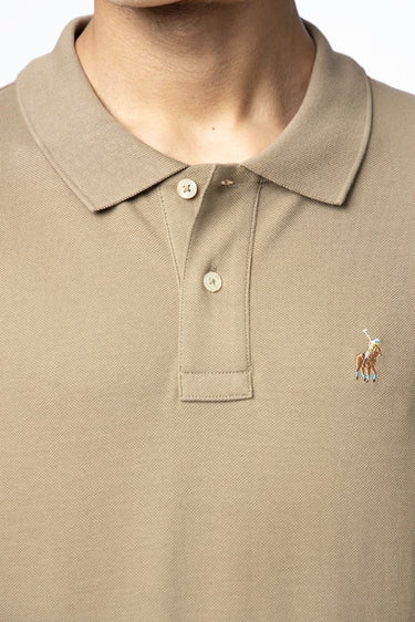 Polo Taupe Golfer