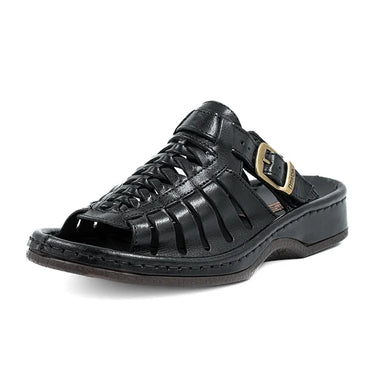 Omega Push In Black Sandal