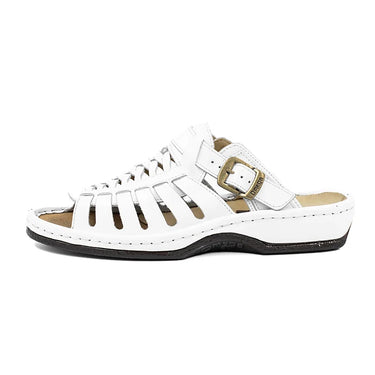 Omega White Push In Sandal