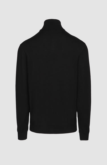 Pringle Black Merino Wool Quarter Zip