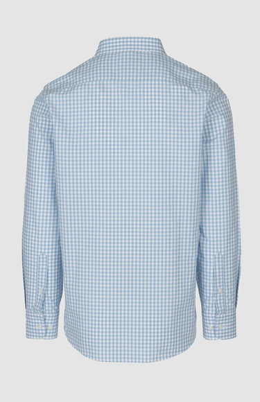 Pringle Easy Care Blue Gingham Shirt