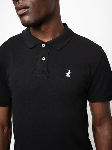 Polo Black Pique Golfer