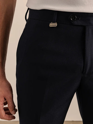 Polo Mens Custom Fit Trouser -navy