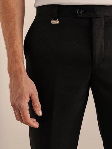 Polo Mens Custom Fit Trouser -black