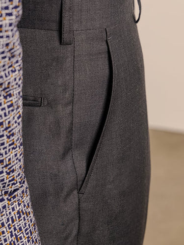 Polo Mens Custom Fit Trouser -charcoal