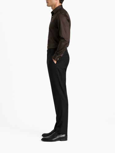 Polo Chocolate Sateen Shirt