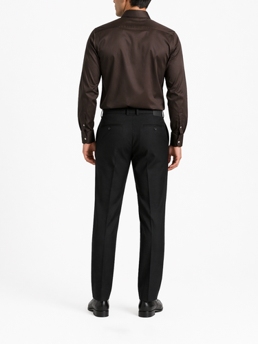 Polo Chocolate Sateen Shirt