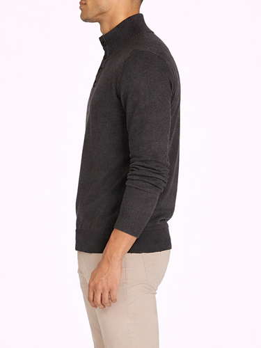 Polo Charcoal Button Knitwear