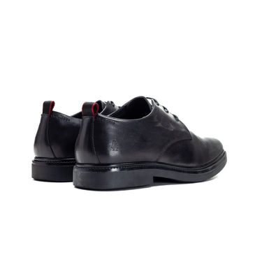 Hush Puppies Jace Black  Leather Lace-Up