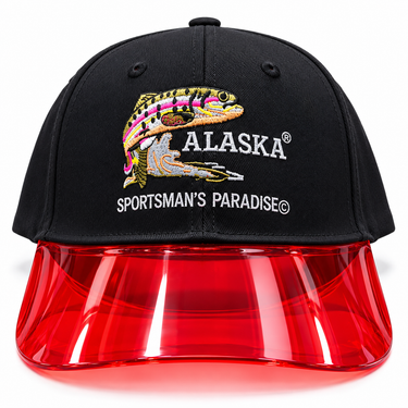Alaska Black Visor Cap