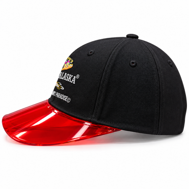 Alaska Black Visor Cap