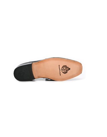 Crockett & Jones Ostrich Black Slip-On
