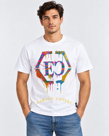 Enrico Covering White T-Shirt