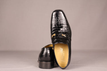 Crockett & Jones Crocodile Slip-On