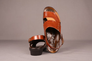 Jerico Sandal Cognac/Bone