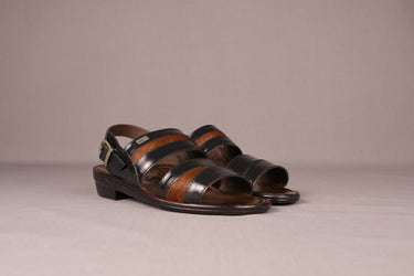 Jerico Sandal Black/Brown Fur