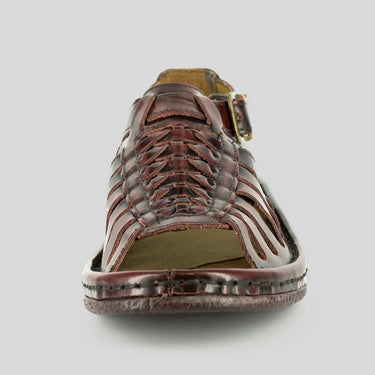 Omega Kgosi : Leather Sandal In Cordovan Fiesta Leather