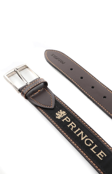 Pringle Chocolate Leather Belt