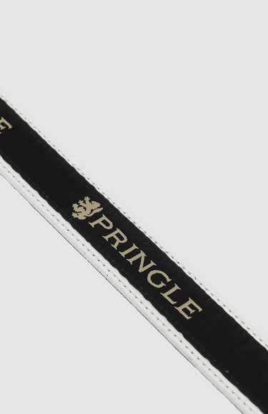 Pringle White Leather Belt