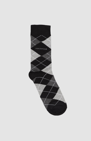 Pringle Black Argyle Socks