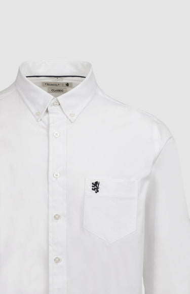 Pringle White Jacob Long Sleeve Classic Shirt