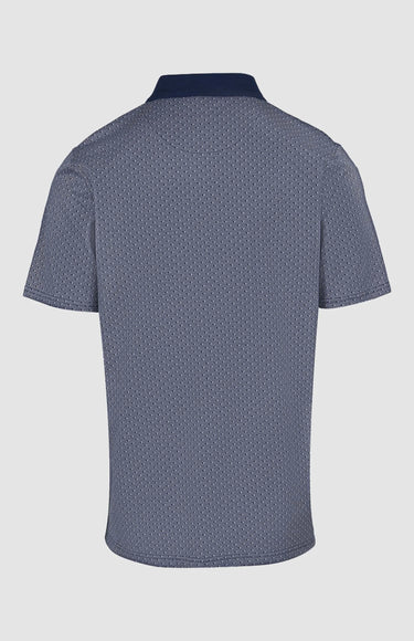 Pringle Navy Simon Jacquard Mercerised Golfer
