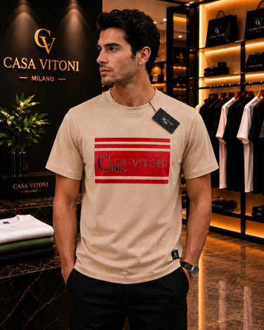 Casa Vitoni Beige T-Shirt