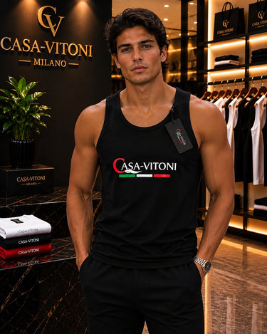 Casa Vitoni Black Tank Top