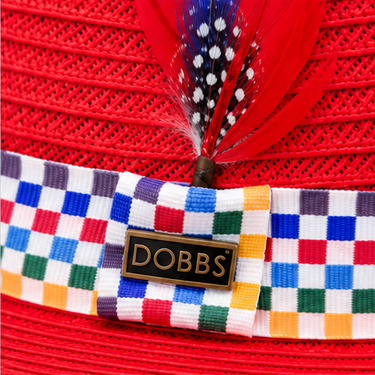 Dobbs Red Sinatra Straw Hat