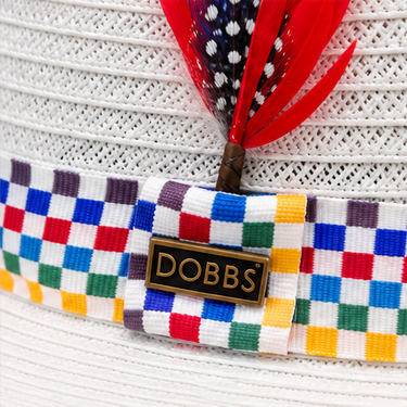 Dobbs White Sinatra Straw Hat