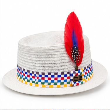 Dobbs White Sinatra Straw Hat